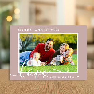 Frohe Weihnachten Minimal Simple Family Foto