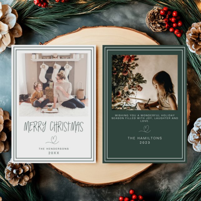 Frohe Weihnachten Minimalistische Weihnachtskarte  Einladung (Von Creator hochgeladen)