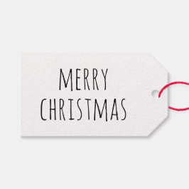 Frohe Weihnachten | Minimalistischer Niedlicher Ur Geschenkanhänger
