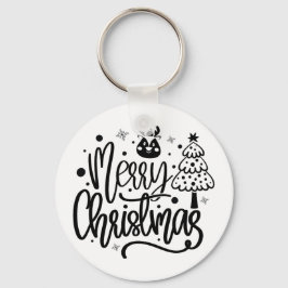 Frohe Weihnachten Minimalistischer Schlüsselanhäng Schlüsselanhänger