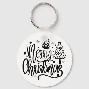 Frohe Weihnachten Minimalistischer Schlüsselanhäng Schlüsselanhänger