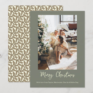 Frohe Weihnachten Mistelzweig Personalisiertes Fot