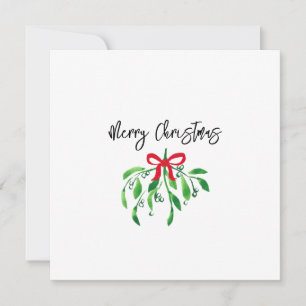 Frohe Weihnachten Mistletoe Festlicher Urlaub Spaß Karte