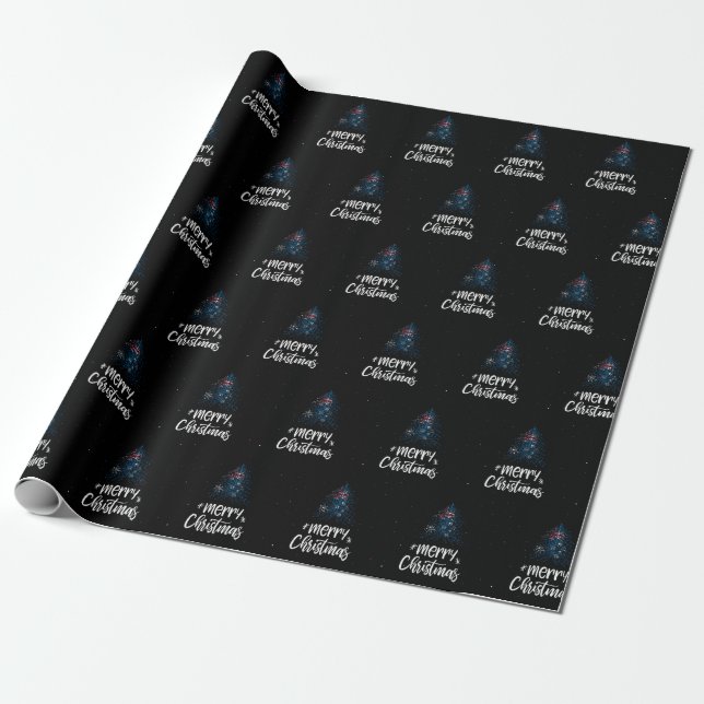 Frohe Weihnachten mit australischer Flagge Geschenkpapier (Ungerollt)