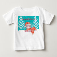 Frohe Weihnachten mit Baby Hippo