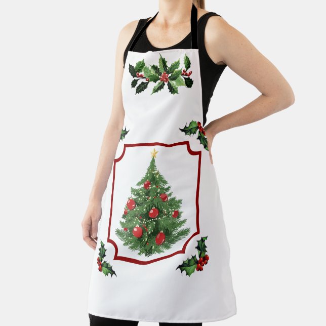 Frohe Weihnachten mit Baum Schürze (InSitu)