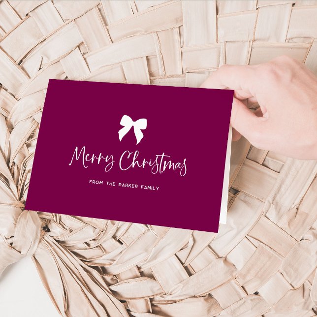Frohe Weihnachten mit Bow | Burgunder Wein und Wei (Von Creator hochgeladen)