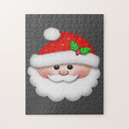 Frohe Weihnachten mit dem Gesicht des Weihnachtsma