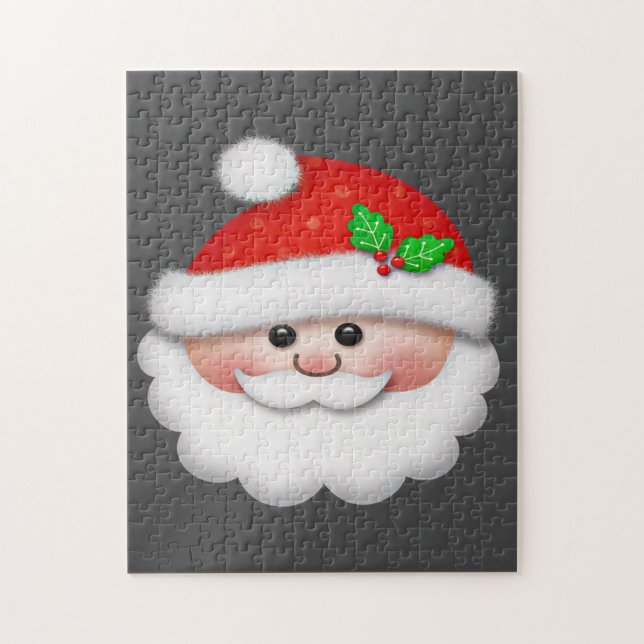 Frohe Weihnachten mit dem Gesicht des Weihnachtsma (Vertikal)