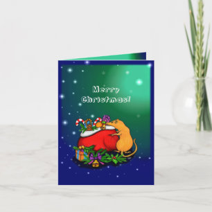 Frohe Weihnachten mit dem Rattenprinzen Karte