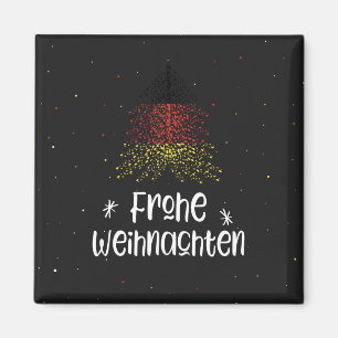 Frohe Weihnachten mit deutscher Flagge Magnet