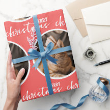 Frohe Weihnachten mit einem kreisförmigen Foto