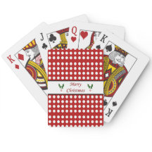 Frohe Weihnachten mit einem Polka Dot Muster