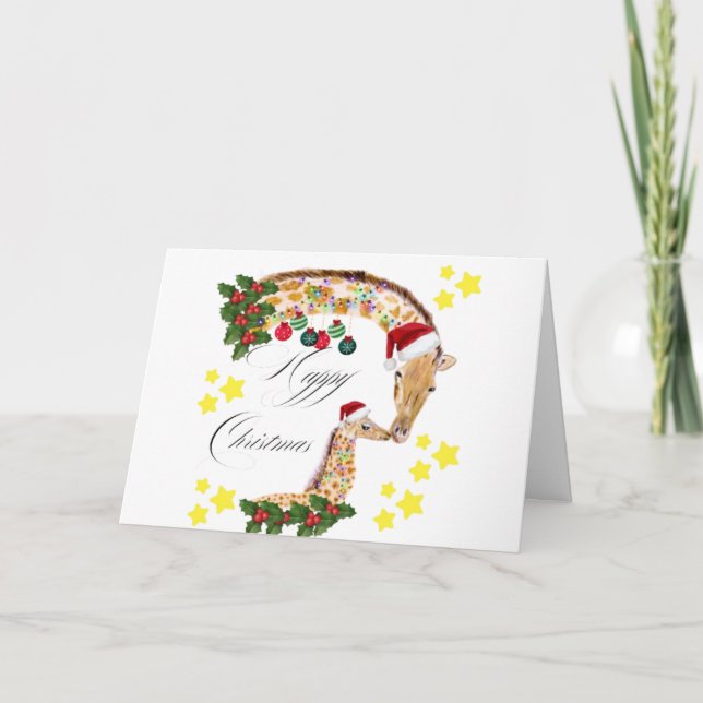Frohe Weihnachten mit einer liebevollen Familie vo (Vorderseite)