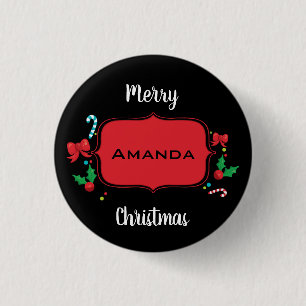 Frohe Weihnachten mit einleitendem NamensButton Button