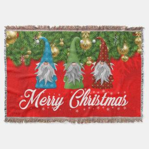 Frohe Weihnachten mit Gnomes Decke