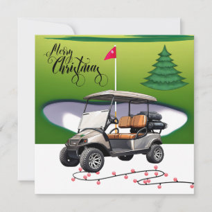 Frohe Weihnachten mit Golfwagen für Golfer H