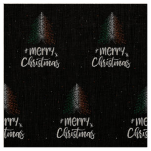 Frohe Weihnachten mit irischer Flagge Stoff