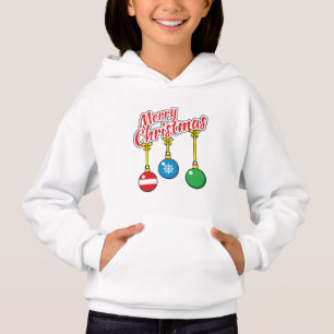 Frohe Weihnachten mit knallenden Balls Hoodie