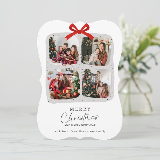 Frohe Weihnachten mit Liebe aus der Familie Hender (Stehend Vorderseite)