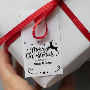 Frohe Weihnachten mit Liebe aus (Zoll) Couple, Gummistempel