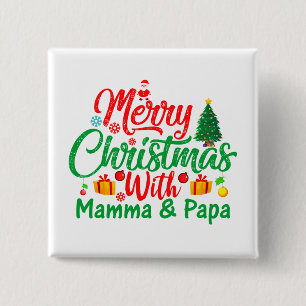Frohe Weihnachten mit Mamma & Papa-42705 Button