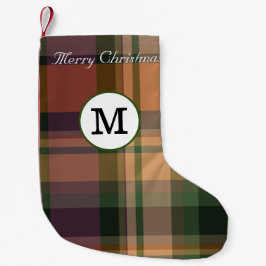 Frohe Weihnachten mit Monogramm elegante erste Tar Kleiner Weihnachtsstrumpf