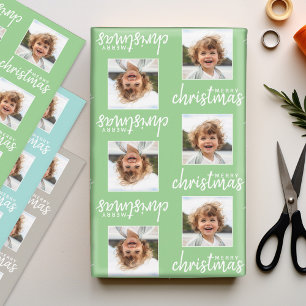 Frohe Weihnachten mit One Square Foto Mix Geschenkpapier Set