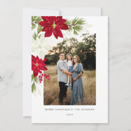 Frohe Weihnachten mit Poinsettias