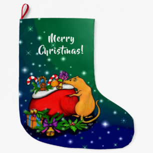 Frohe Weihnachten mit Rat Prince Großer Weihnachtsstrumpf