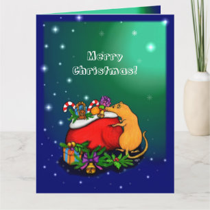 Frohe Weihnachten mit Rat Prince Karte