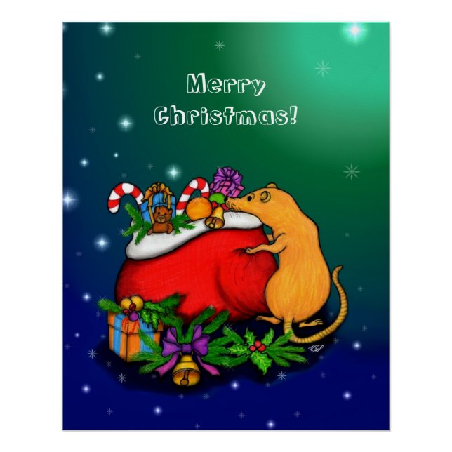 Frohe Weihnachten mit Rat Prince Poster (Vorderseite)