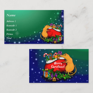 Frohe Weihnachten mit Rat Prince Visitenkarte