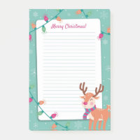 Frohe Weihnachten mit Rudolph und Weihnachtslicht