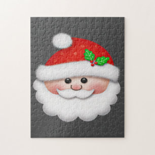 Frohe Weihnachten mit Santas Gesicht für Kinder