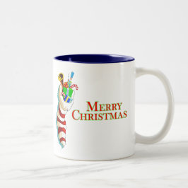 Frohe Weihnachten mit Strumpf Tasse