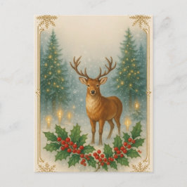Frohe Weihnachten mit viel Liebe. Postkarte