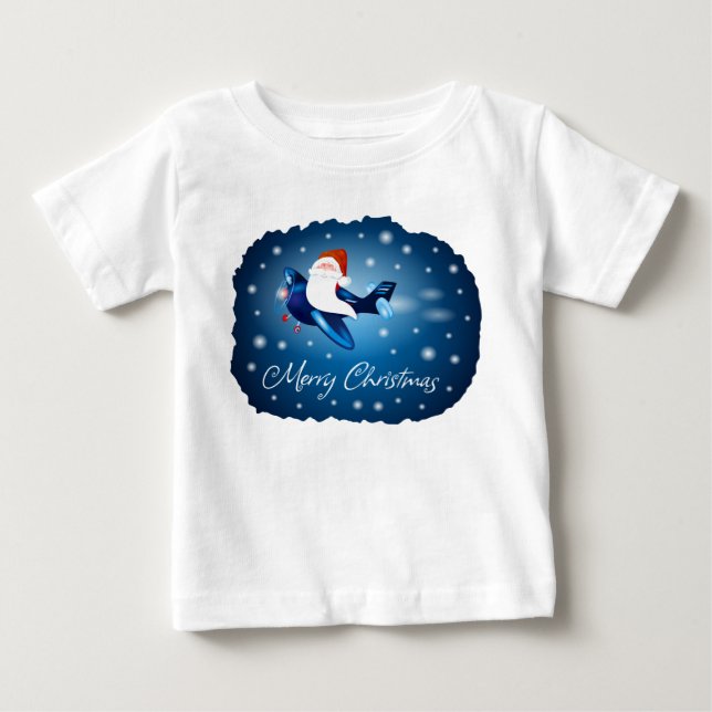 Frohe Weihnachten mit Weihnachten Baby T-shirt (Vorderseite)
