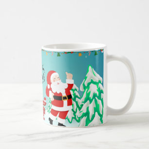 Frohe Weihnachten mit Winter-Rentier-Feiertagsgesc Kaffeetasse