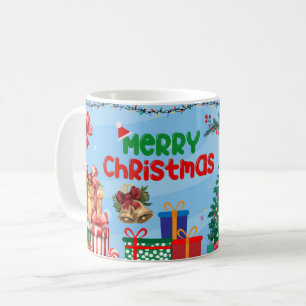 Frohe Weihnachten mit Winter-Rentier-Feiertagsgesc Kaffeetasse