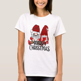 Frohe Weihnachten mit zwei niedlichen Gnomen T-Shirt