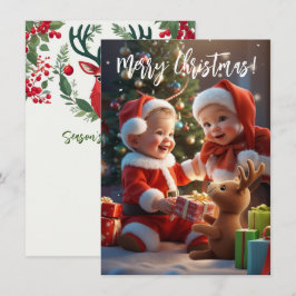 Frohe Weihnachten Mitteilungskarte
