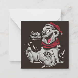 Frohe Weihnachten Mitteilungskarte