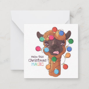 Frohe Weihnachten Mitteilungskarte