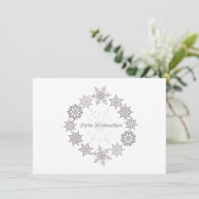 Frohe Weihnachten Mitteilungskarte (Stehend Vorderseite)