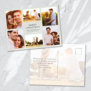 Frohe Weihnachten Moderne 6 Foto Collage