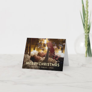 Frohe Weihnachten Moderne einfache Typografie