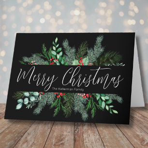 Frohe Weihnachten Moderne Elegante Grüne