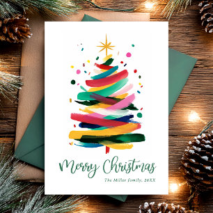 Frohe Weihnachten Moderne Farben
