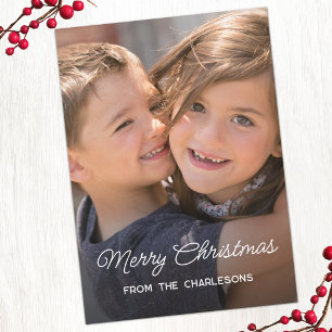 Frohe Weihnachten moderne Foto-Overlay